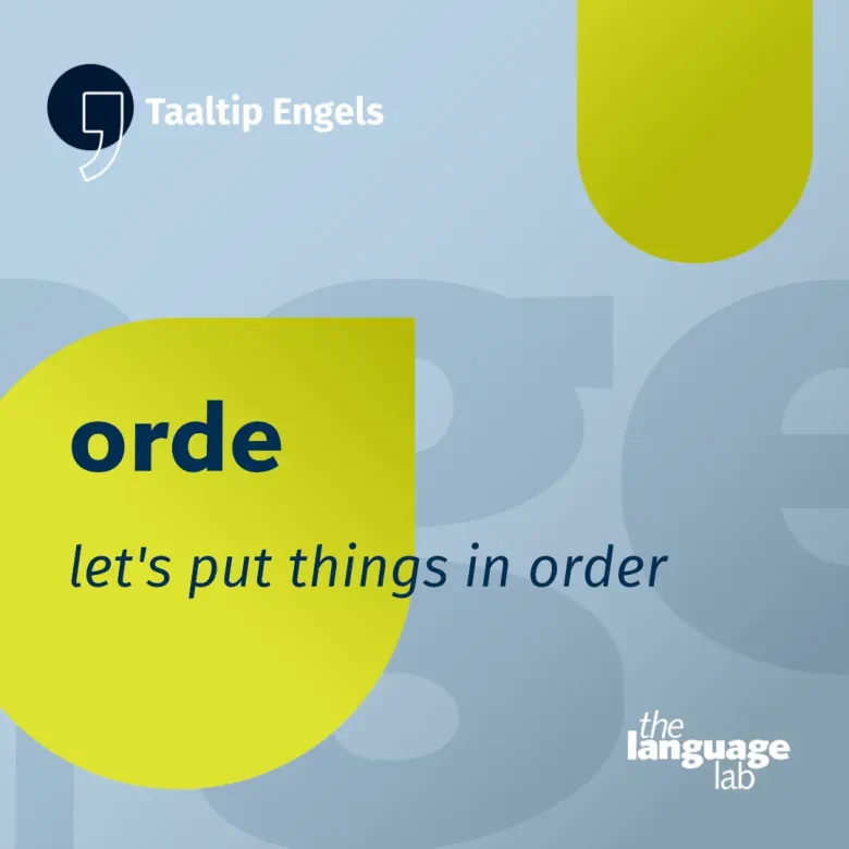 Taaltip Engels